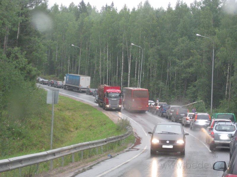 IMG_4728.jpg - Grenzübergang Lappeenranta, Ausreise nach Russland bergauf